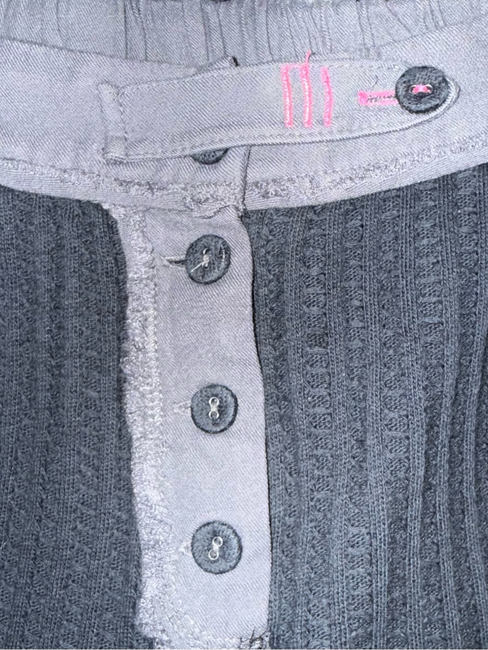 Free People Waffle Knit Grunge Cropped Lounge Pants XS/S Raw Hem - Picture 5 of 8